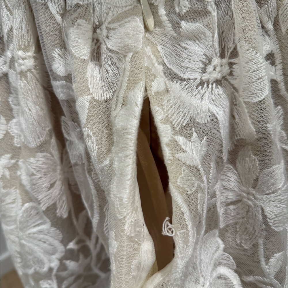 By Watters Strapless Little White Dress - Picture 9 of 11